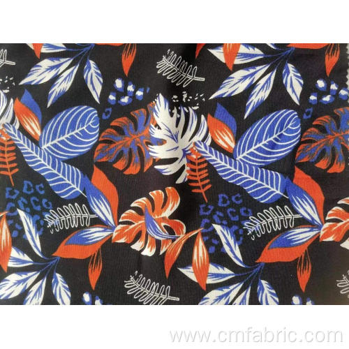 Woven viscose rayon marocain crepe printed fabric 140gsm